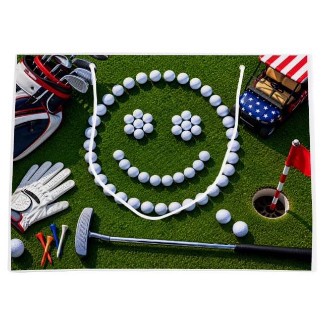 4. Juli-Feier für Golfer  Große Geschenktüte (Vorderseite)