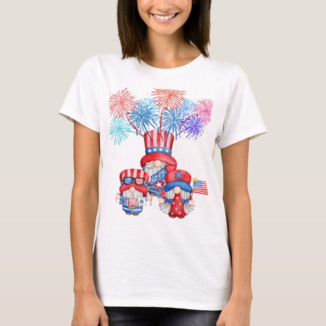 4. Juli Feier T-Shirt (Vorderseite)