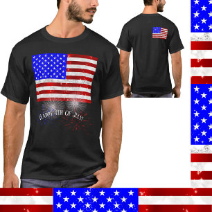 4. Juli Feier - US-Flagge T-Shirt