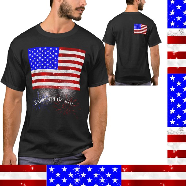 4. Juli Feier - US-Flagge T-Shirt (Von Creator hochgeladen)