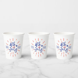 4. Juli Feierlichkeiten Paper Cups Pappbecher