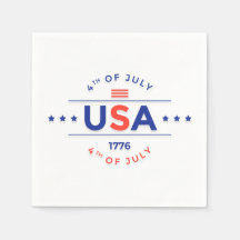 4. Juli Feierlichkeiten Papier Napkins