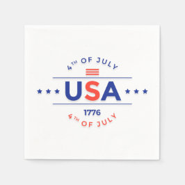 4. Juli Feierlichkeiten Papier Napkins Serviette