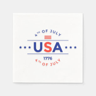 4. Juli Feierlichkeiten Papier Napkins Serviette