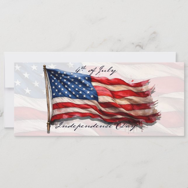 4. Juli - Feiern mit US-Flagge (Vorderseite)