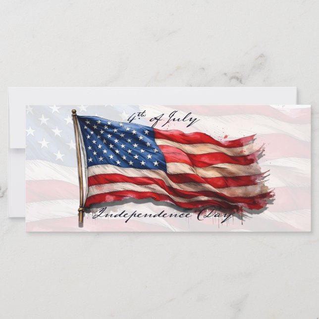 4. Juli - Feiern mit US-Flagge (Vorderseite)