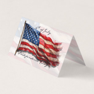 4. Juli - Feiern mit US-Flagge