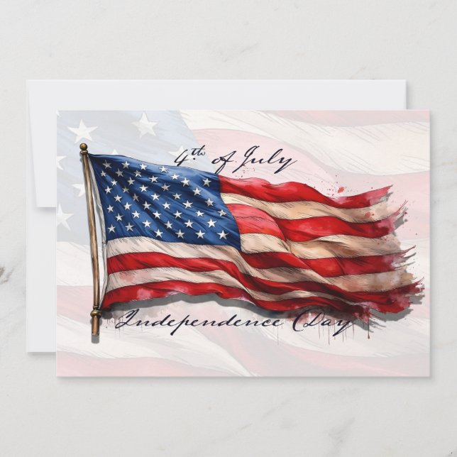 4. Juli - Feiern mit US-Flagge (Vorderseite)