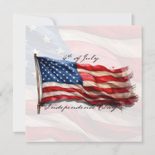 4. Juli - Feiern mit US-Flagge