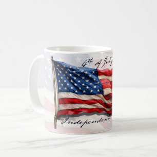 4. Juli - Feiern mit US-Flagge Kaffeetasse