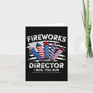 4. Juli Feuerwerk Direktor Ich leite Sie laufen Mä Karte