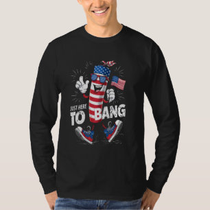 4. Juli Feuerwerk Feier gerade hier zum Verbot T-Shirt