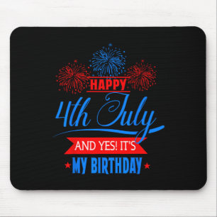 4. Juli Feuerwerk Geburtstag Usa American Patrio Mousepad