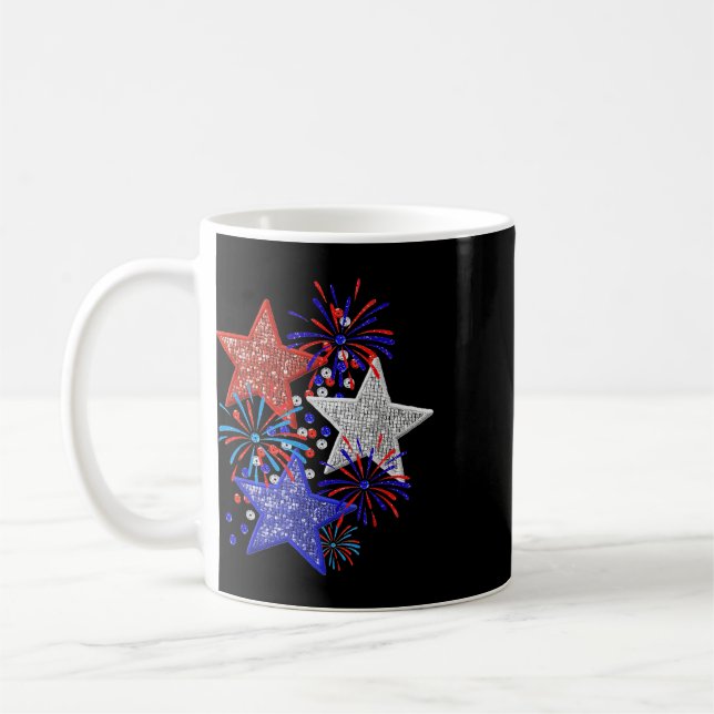 4. Juli Feuerwerk  Kaffeetasse (Links)