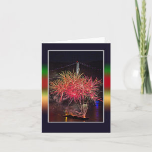 4. Juli Feuerwerk Karte