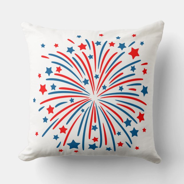 4. Juli Feuerwerk Kissen (Vorderseite)