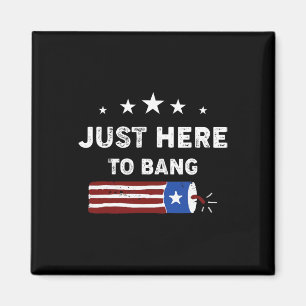 4. Juli Feuerwerk Liebhaber Grafik T-Shirt Männer Magnet