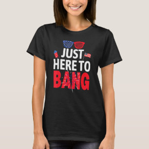 4. Juli Feuerwerk Patriotic US-amerikanische Flagg T-Shirt