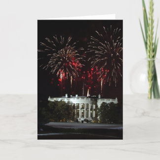 4. Juli Feuerwerk über dem Weißen Haus Karte