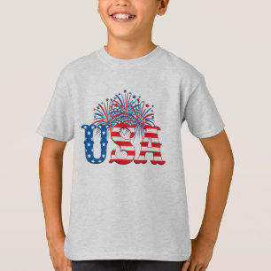 4. Juli Feuerwerk, Unabhängigkeitstag, Patriotisch T-Shirt
