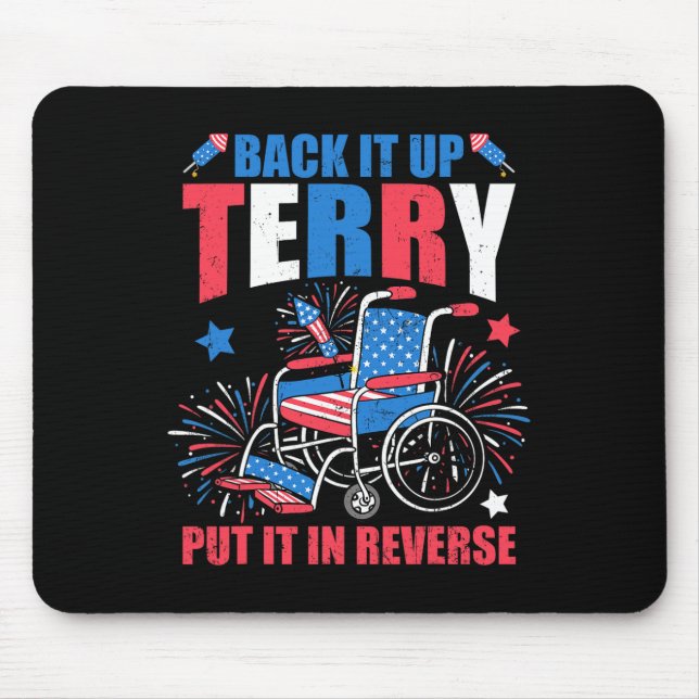 4. Juli Feuerwerk, wenn es nach Terry setzen Sie e Mousepad (Vorne)
