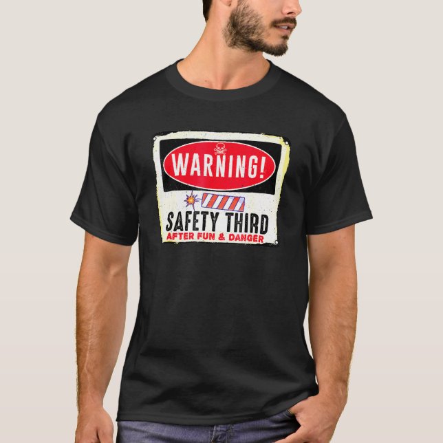 4. Juli Feuerwerkskörper Sicherheit Dritter T-Shirt (Vorderseite)