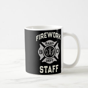 4. Juli Feuerwerkskräfte Boom Squad Safety Direkti Kaffeetasse
