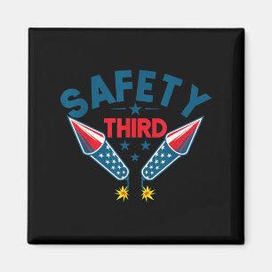 4. Juli Feuerwerkssicherheit Dritter Unabhängigkei Magnet