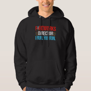 4. Juli Fireworks Director I Run You Run Party Hoodie