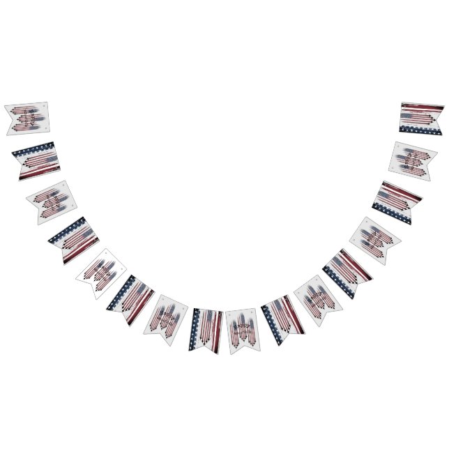 4. Juli Flag Custom bunting Banner Frack (Alle)