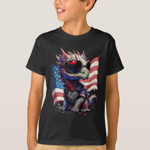 4. Juli Flag des Patriotischen Drachen T-Shirt