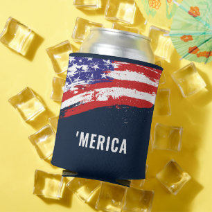 4. Juli Flag Merica Dosenkühler