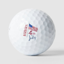 4. Juli Flag Personalisiert Stilvoll Golfball