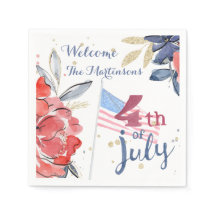 4. Juli Flag Personalisiert Stilvolles Party