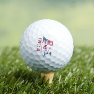 4. Juli Flagge Personalisiert Stylisch Golfball