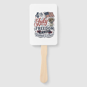 4. Juli Freiheit Dankbarkeit Vintage-Shirt-Design Fächer