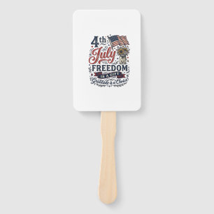 4. Juli Freiheitsdankeschön Vintage-Shirt-Design Fächer