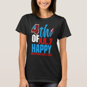4. Juli Frohen Unabhängigkeitstag 1776 Gott segne T-Shirt
