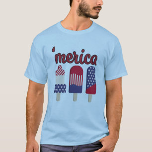 4. Juli Funny Merica Ice Cream T-Shirt