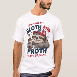 4. JULI-FUNNY-SLOTH-FEIERN T-Shirt