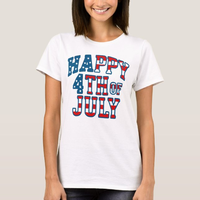 4. Juli für Frauen T-Shirt (Vorderseite)