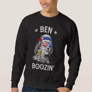 4. Juli für Männer Ben Drankin Ben Franklin Booz Sweatshirt
