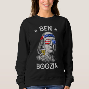 4. Juli für Männer Ben Drankin Ben Franklin Booz Sweatshirt