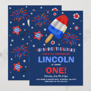 4. Juli Geburtstag Einladung Amerikanische Unabhän