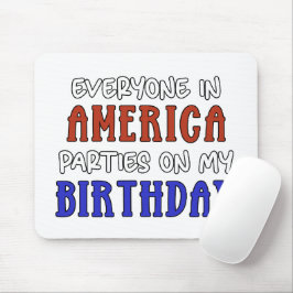 4. Juli Geburtstag Funny Mousepad