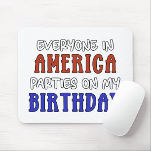 4. Juli Geburtstag Funny Mousepad