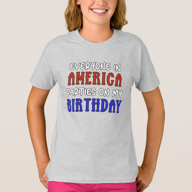 4. Juli Geburtstag Funny T-Shirt (Vorderseite)