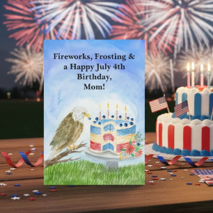 4. Juli Geburtstag Mama Weißkopfseeadler und patri Karte