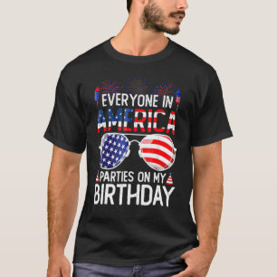 4. Juli Geburtstag Tag Geboren am 4. Juli T-Shirt