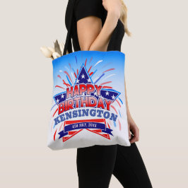 4. Juli Geburtstag Tote Bag